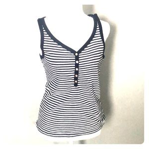 Ralph Lauren Blue/White stripe tank.